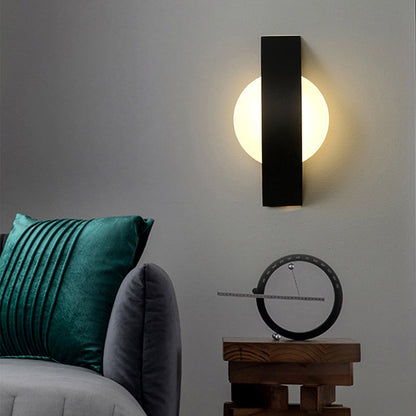 Curved Square Round Acrylic Iron LED Wall Sconce Lamp