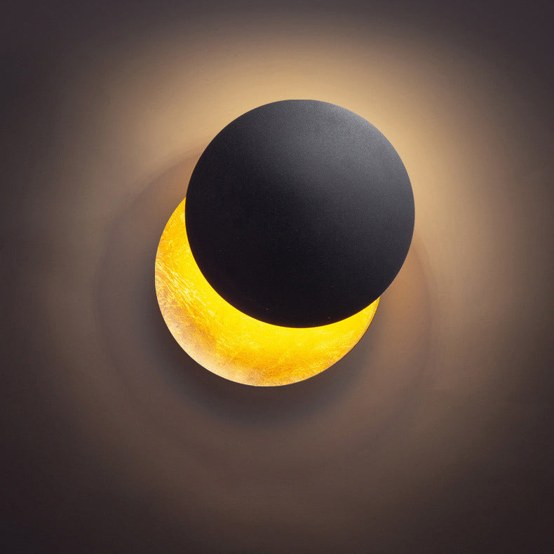 Minimalist Removable Round Alloy LED Wall Sconce Lamp