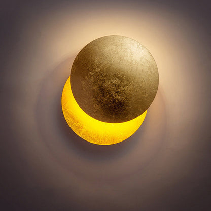 Minimalist Removable Round Alloy LED Wall Sconce Lamp