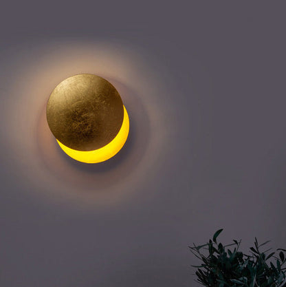Minimalist Removable Round Alloy LED Wall Sconce Lamp