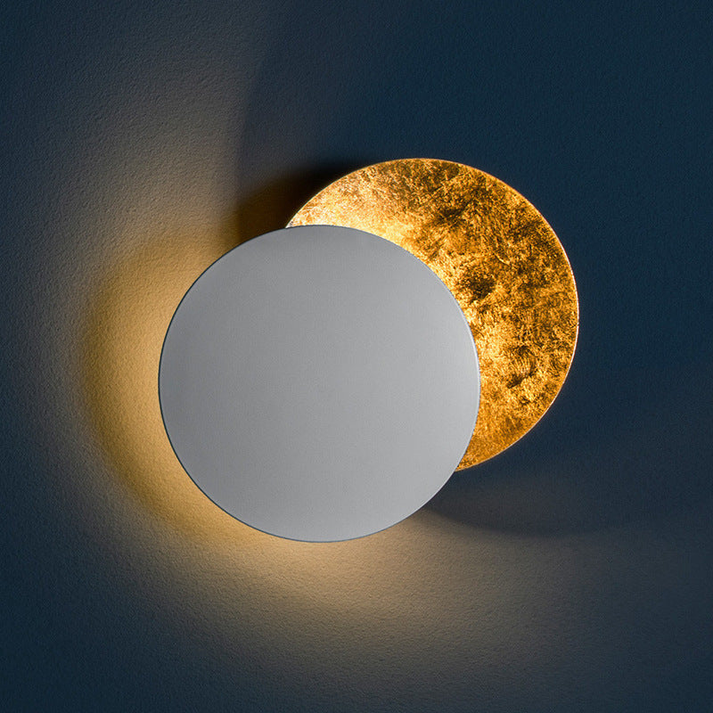 Minimalist Removable Round Alloy LED Wall Sconce Lamp
