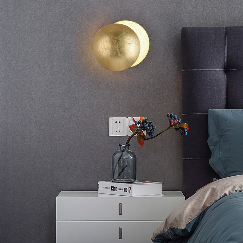 Minimalist Removable Round Alloy LED Wall Sconce Lamp