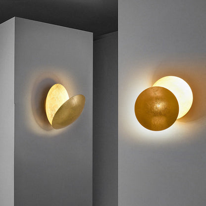Minimalist Removable Round Alloy LED Wall Sconce Lamp
