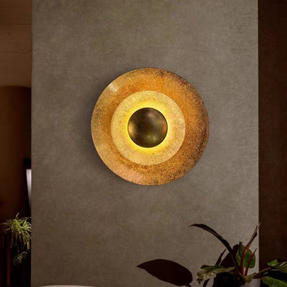 Modern Luxury Round Iron LED Wall Sconce Lamp
