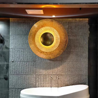 Modern Luxury Round Iron LED Wall Sconce Lamp
