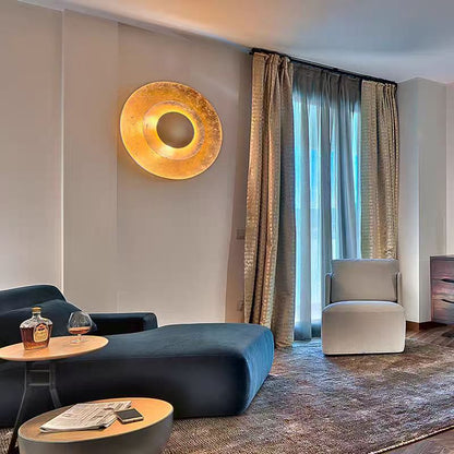 Modern Luxury Round Iron LED Wall Sconce Lamp