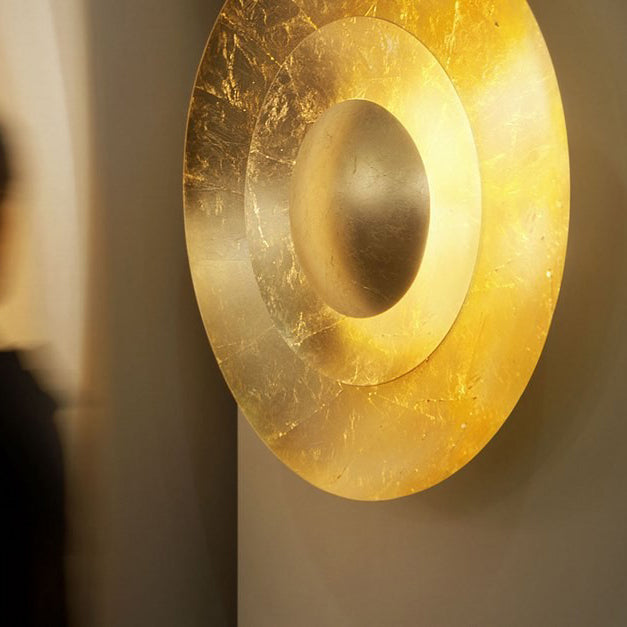 Modern Luxury Round Iron LED Wall Sconce Lamp