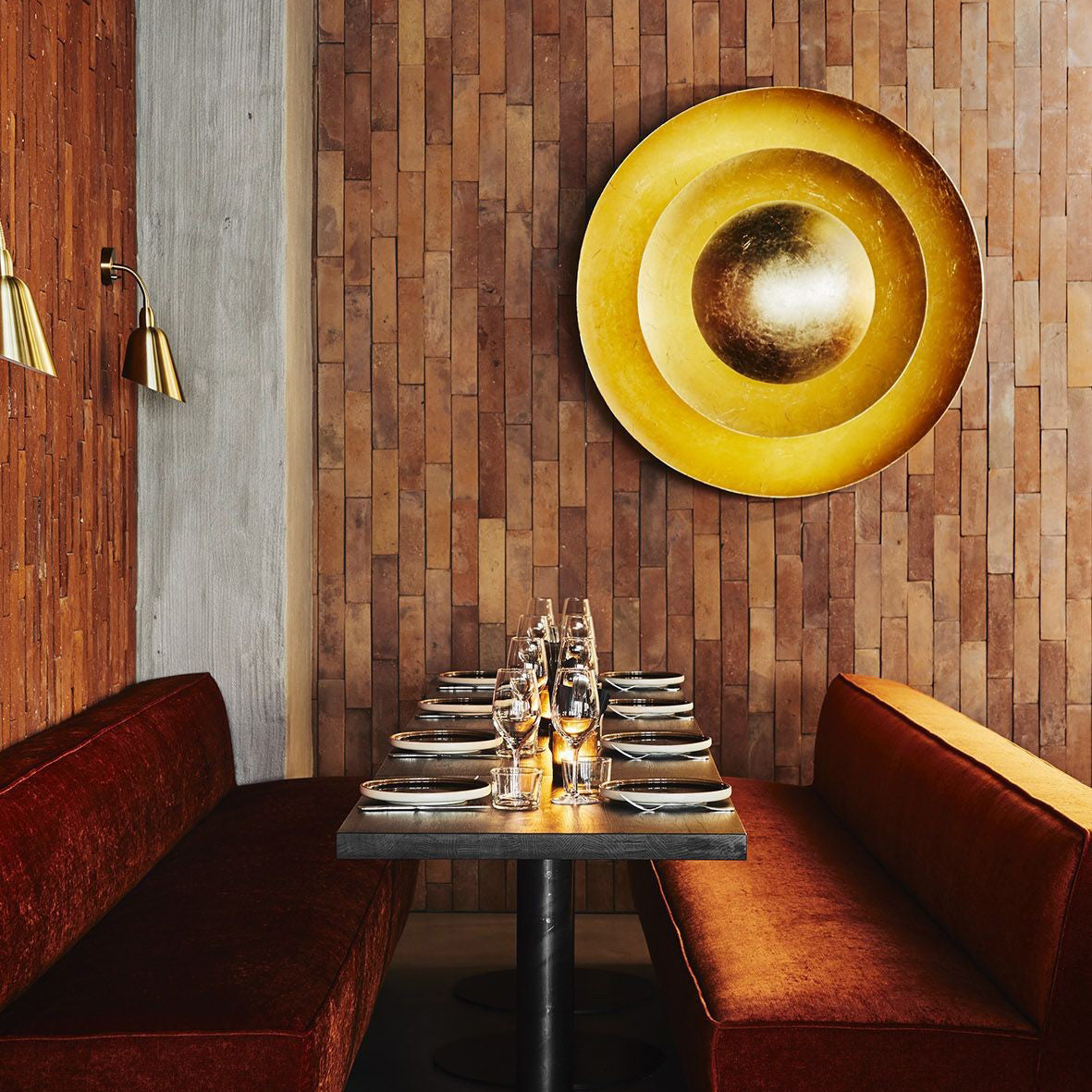 Modern Luxury Round Iron LED Wall Sconce Lamp