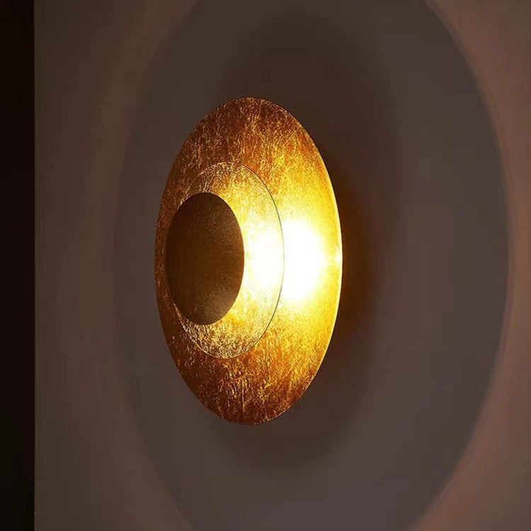 Modern Luxury Round Iron LED Wall Sconce Lamp