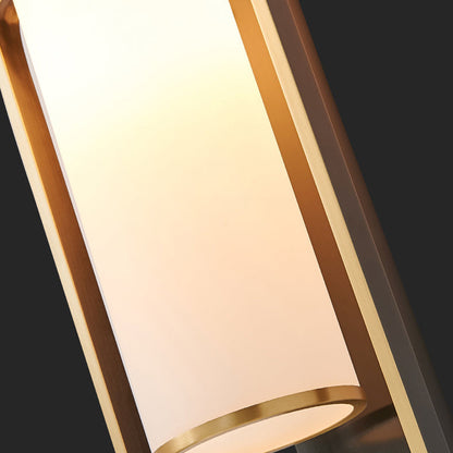 Chinese Flower Deer Glass Iron 1-Light Wall Sconce Lamp