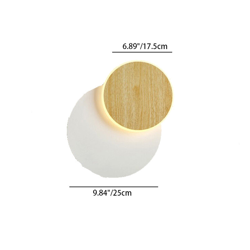 Scandinavian Round Square Acrylic Iron LED Wall Sconce Lamp