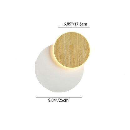 Scandinavian Round Square Acrylic Iron LED Wall Sconce Lamp