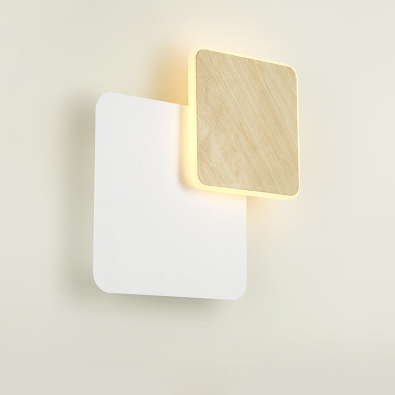 Scandinavian Round Square Acrylic Iron LED Wall Sconce Lamp