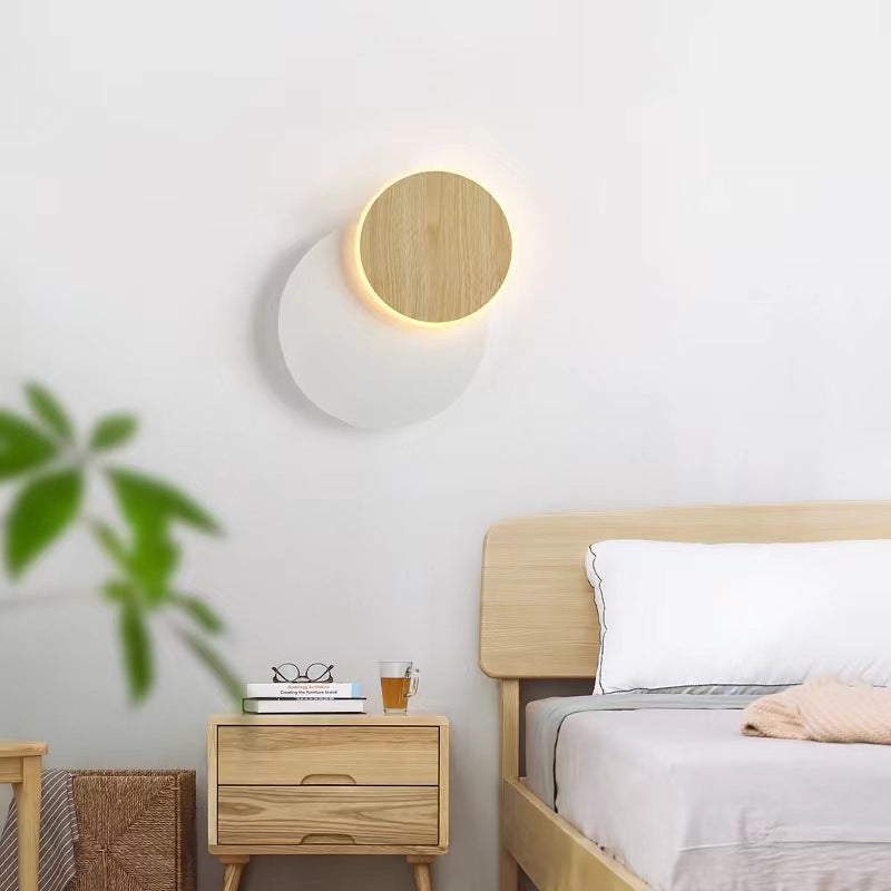 Scandinavian Round Square Acrylic Iron LED Wall Sconce Lamp