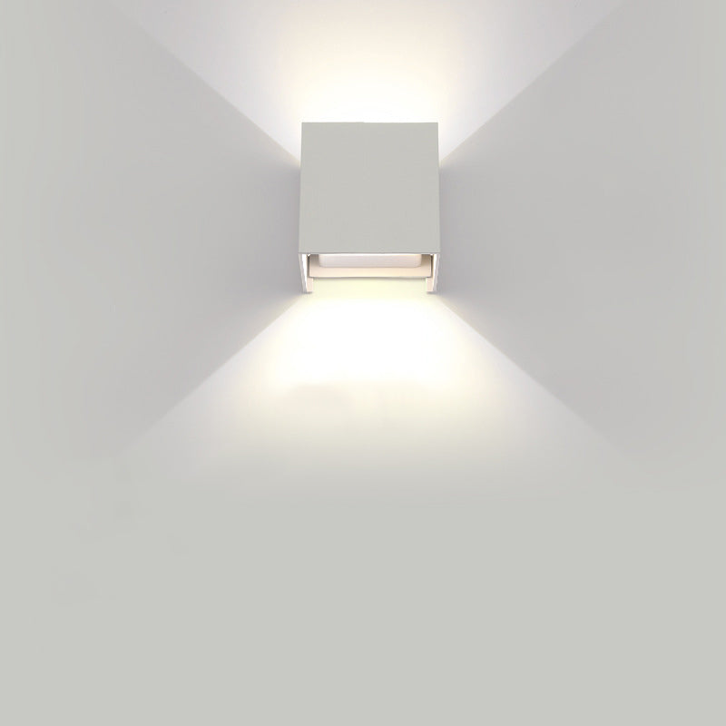 Minimalist Rectangle Square Aluminum LED Wall Sconce Lamp