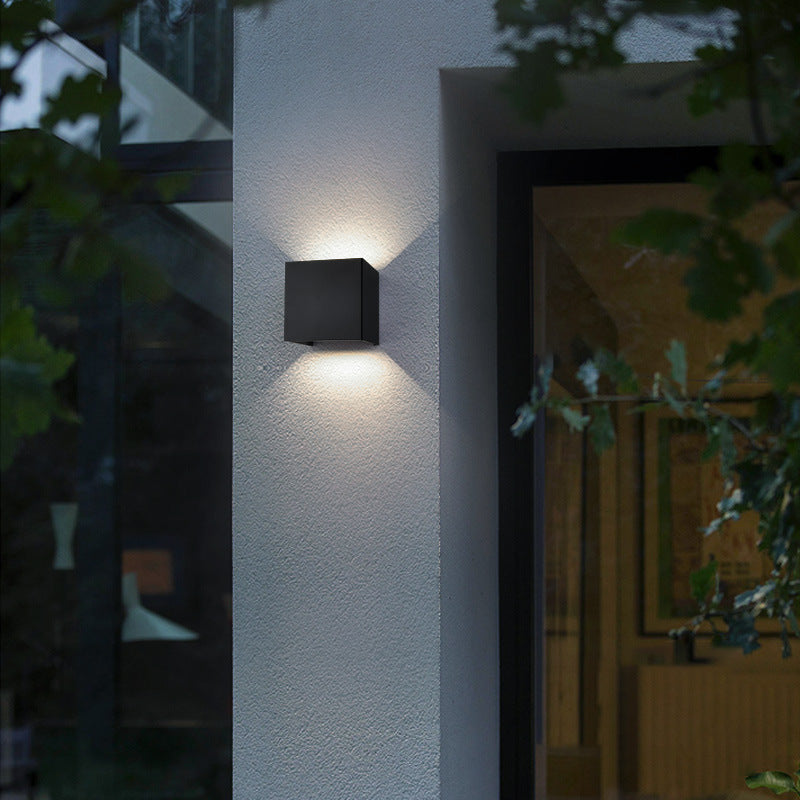 Minimalist Rectangle Square Aluminum LED Wall Sconce Lamp