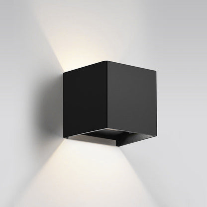 Minimalist Rectangle Square Aluminum LED Wall Sconce Lamp