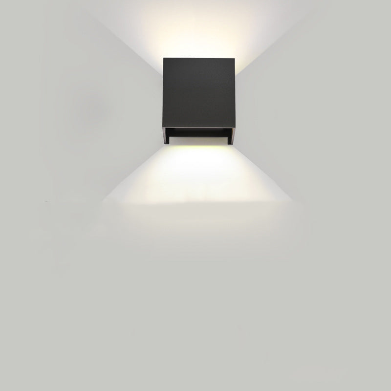 Minimalist Rectangle Square Aluminum LED Wall Sconce Lamp
