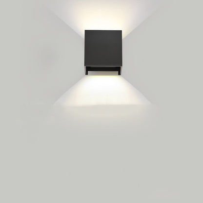 Minimalist Rectangle Square Aluminum LED Wall Sconce Lamp