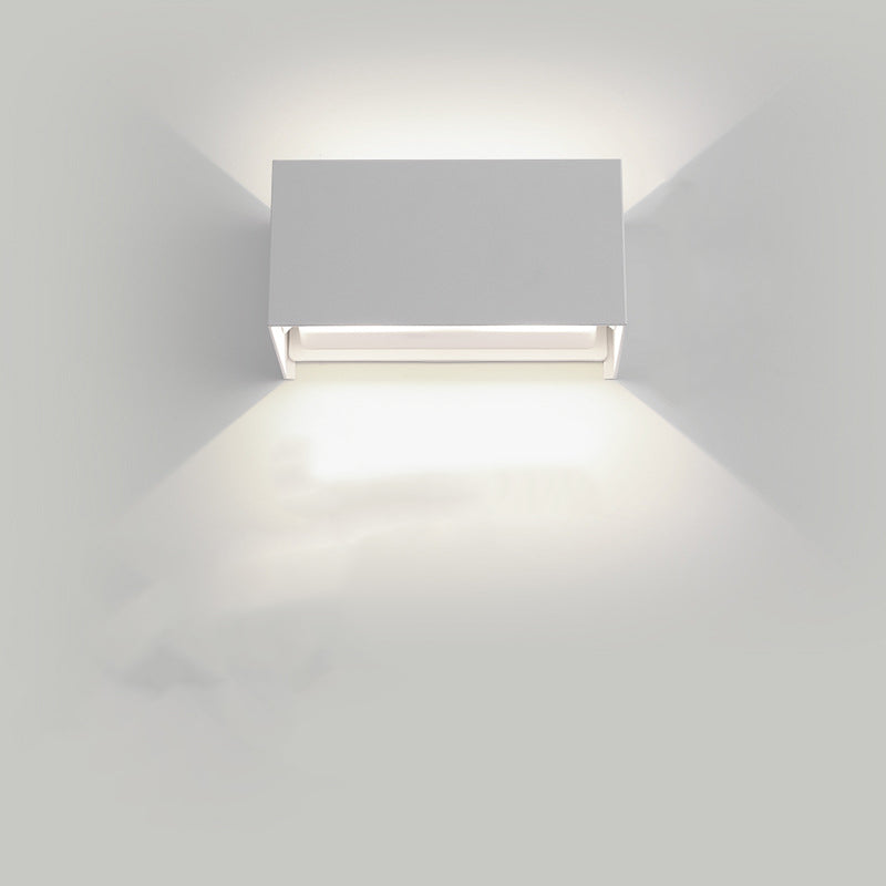 Minimalist Rectangle Square Aluminum LED Wall Sconce Lamp