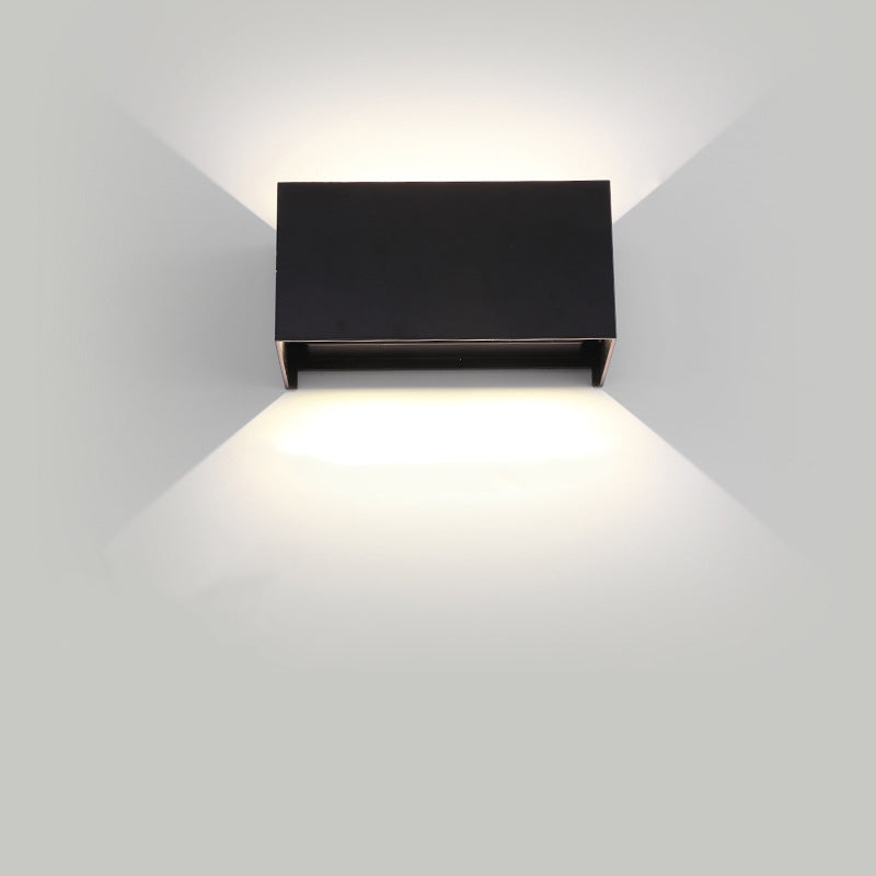 Minimalist Rectangle Square Aluminum LED Wall Sconce Lamp