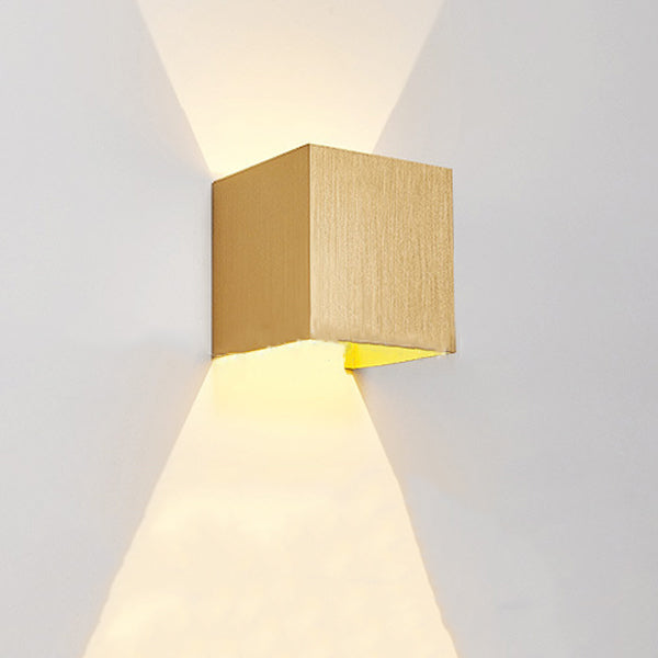 Minimalist Rectangle Square Aluminum LED Wall Sconce Lamp
