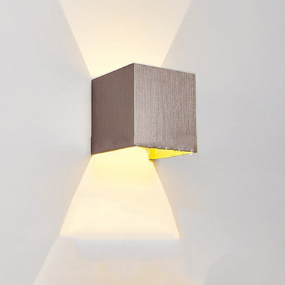 Minimalist Rectangle Square Aluminum LED Wall Sconce Lamp