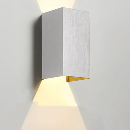 Modern Simplicity Rectangle Aluminum LED Wall Sconce Lamp