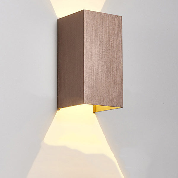 Modern Simplicity Rectangle Aluminum LED Wall Sconce Lamp