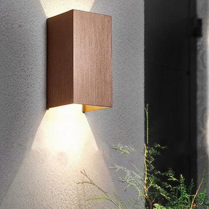 Modern Simplicity Rectangle Aluminum LED Wall Sconce Lamp