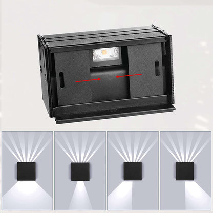 Modern Minimalist Square Aluminum LED Wall Sconce Lamp