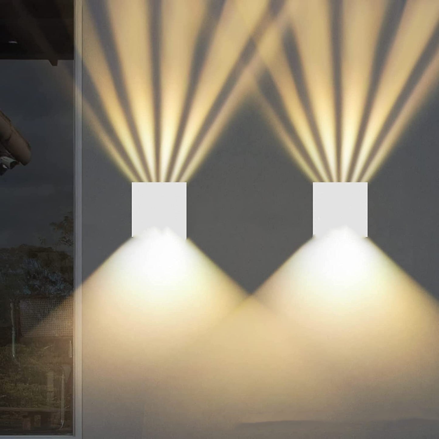 Modern Minimalist Square Aluminum LED Wall Sconce Lamp