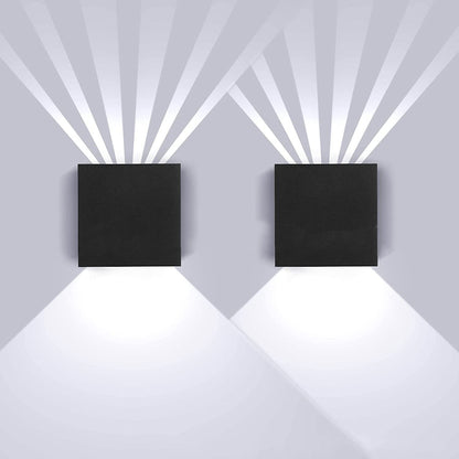 Modern Minimalist Square Aluminum LED Wall Sconce Lamp