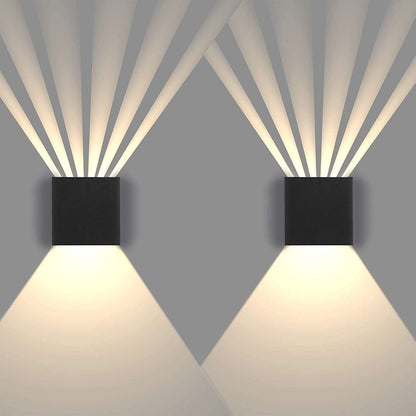 Modern Minimalist Square Aluminum LED Wall Sconce Lamp