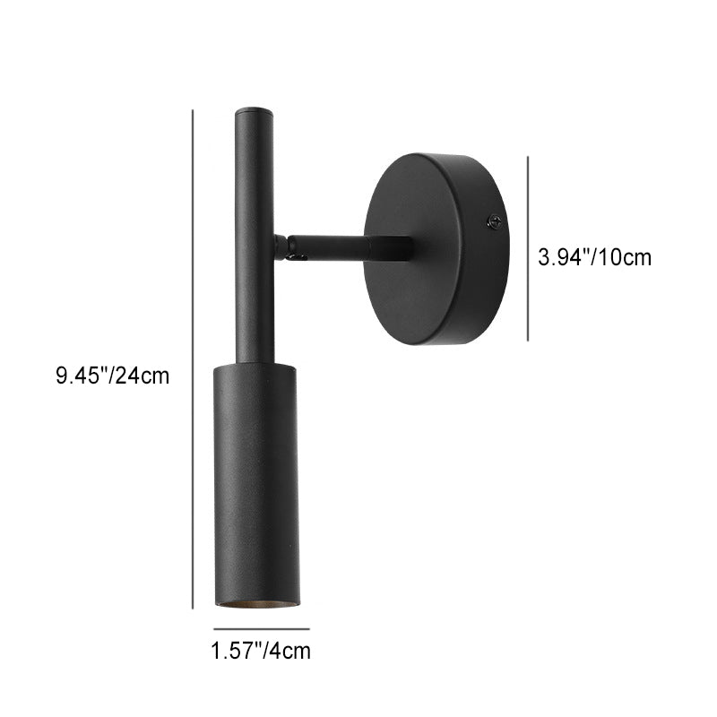 Simplicity Round Cylinder Aluminum LED Wall Sconce Lamp