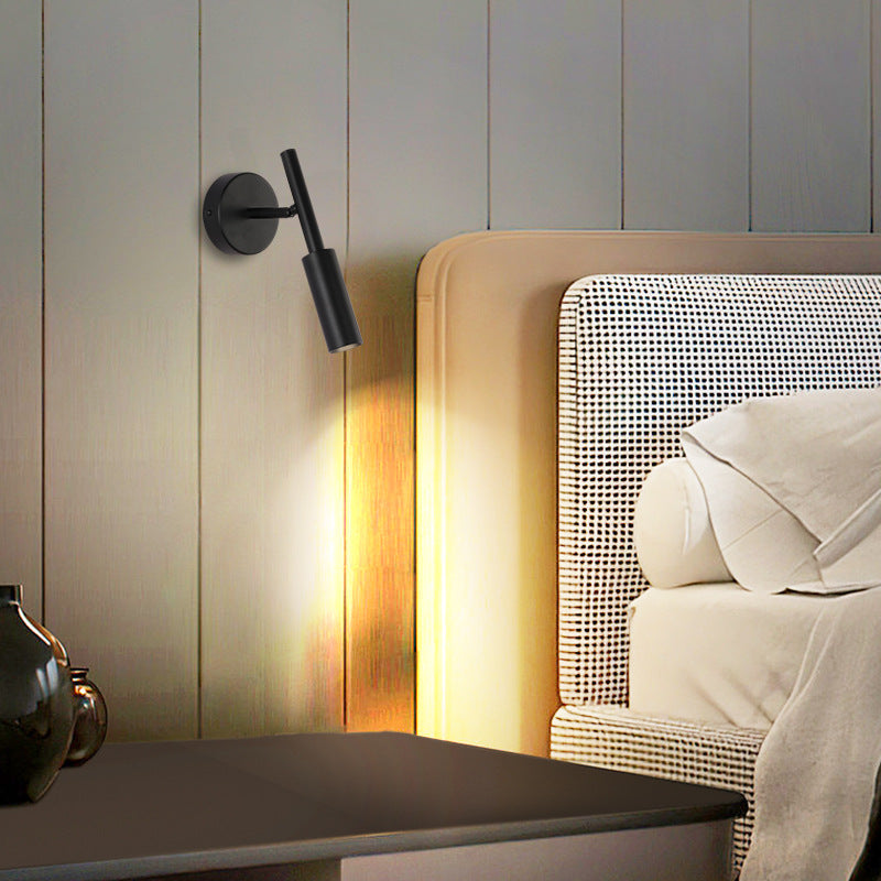 Simplicity Round Cylinder Aluminum LED Wall Sconce Lamp