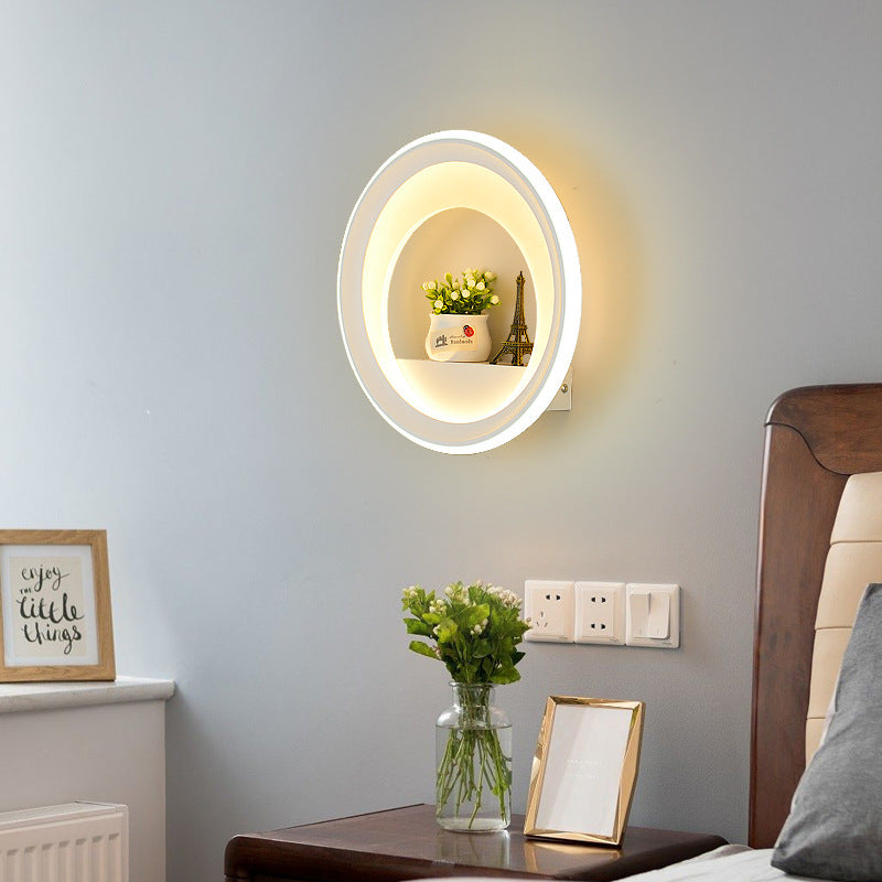 Chinese Swan Balloon Acrylic Hardware LED Wall Sconce Lamp