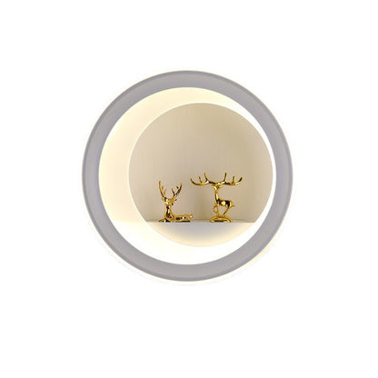 Chinese Swan Balloon Acrylic Hardware LED Wall Sconce Lamp
