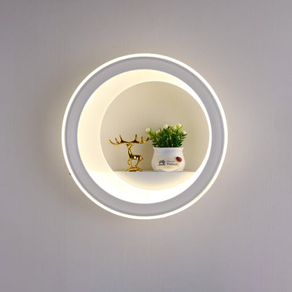 Chinese Swan Balloon Acrylic Hardware LED Wall Sconce Lamp