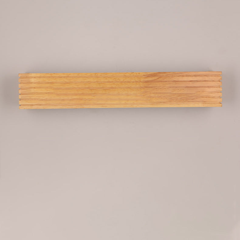 Rectangle Strip Acrylic Wood LED Wall Sconce Lamp