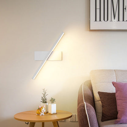 Minimalist Long Rectangle Silicon Iron LED Wall Sconce Lamp