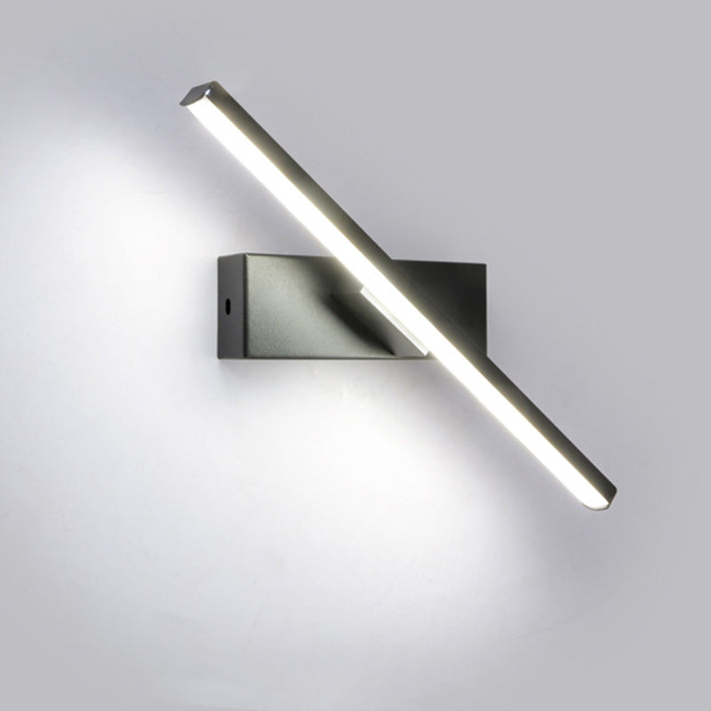 Minimalist Long Rectangle Silicon Iron LED Wall Sconce Lamp