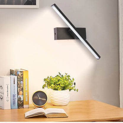 Minimalist Long Rectangle Silicon Iron LED Wall Sconce Lamp