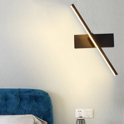 Minimalist Long Rectangle Silicon Iron LED Wall Sconce Lamp
