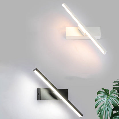 Minimalist Long Rectangle Silicon Iron LED Wall Sconce Lamp