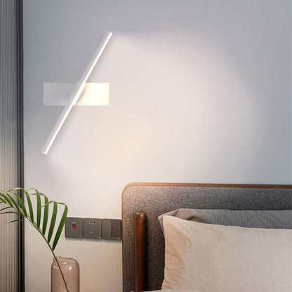 Minimalist Long Rectangle Silicon Iron LED Wall Sconce Lamp