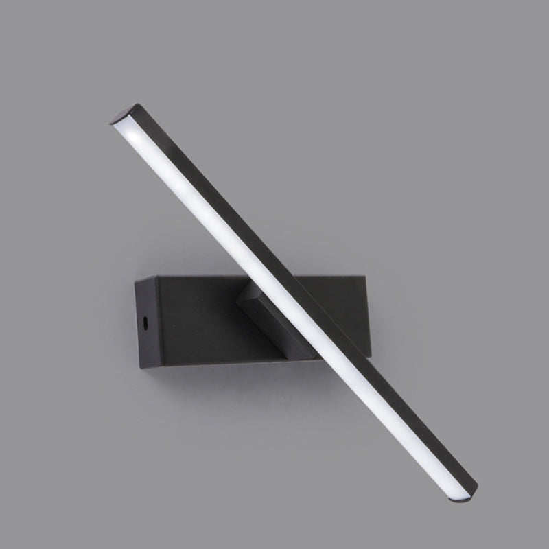 Minimalist Long Rectangle Silicon Iron LED Wall Sconce Lamp
