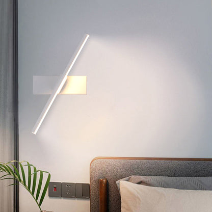 Minimalist Long Rectangle Silicon Iron LED Wall Sconce Lamp
