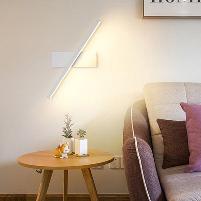 Minimalist Long Rectangle Silicon Iron LED Wall Sconce Lamp