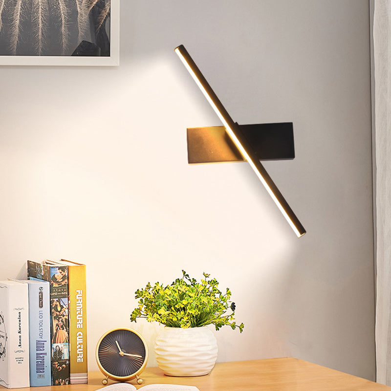 Minimalist Long Rectangle Silicon Iron LED Wall Sconce Lamp